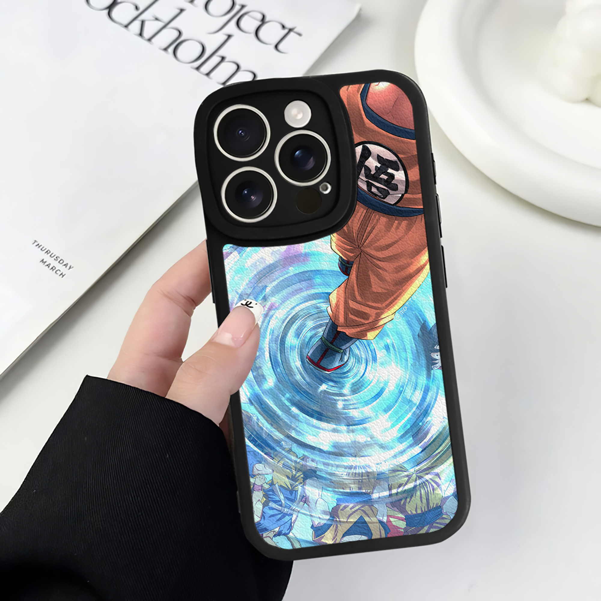 （画像用） ドラゴンボール DRAGON BALL 【iPhone 16シリーズ対応】シリコンスマホケース（レザー調） 材質：シリコン